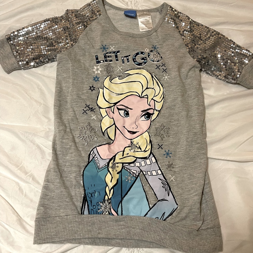NWOT Elsa Sequin 3/4 Sleeve Top